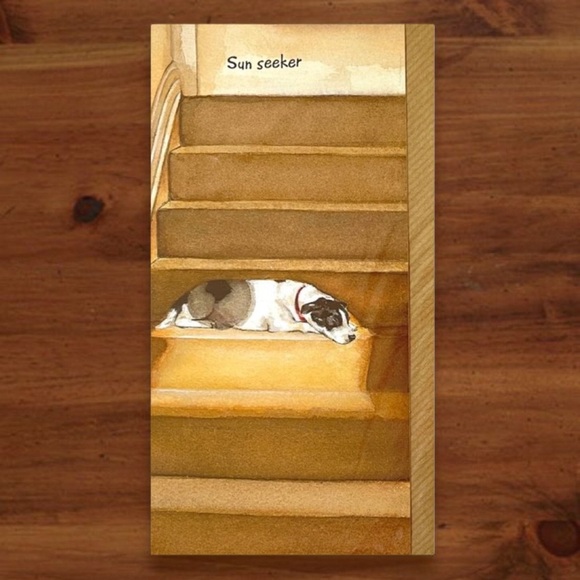 Sun Seeker Sunspot Dog Greeting Card - Picture 3 of 4